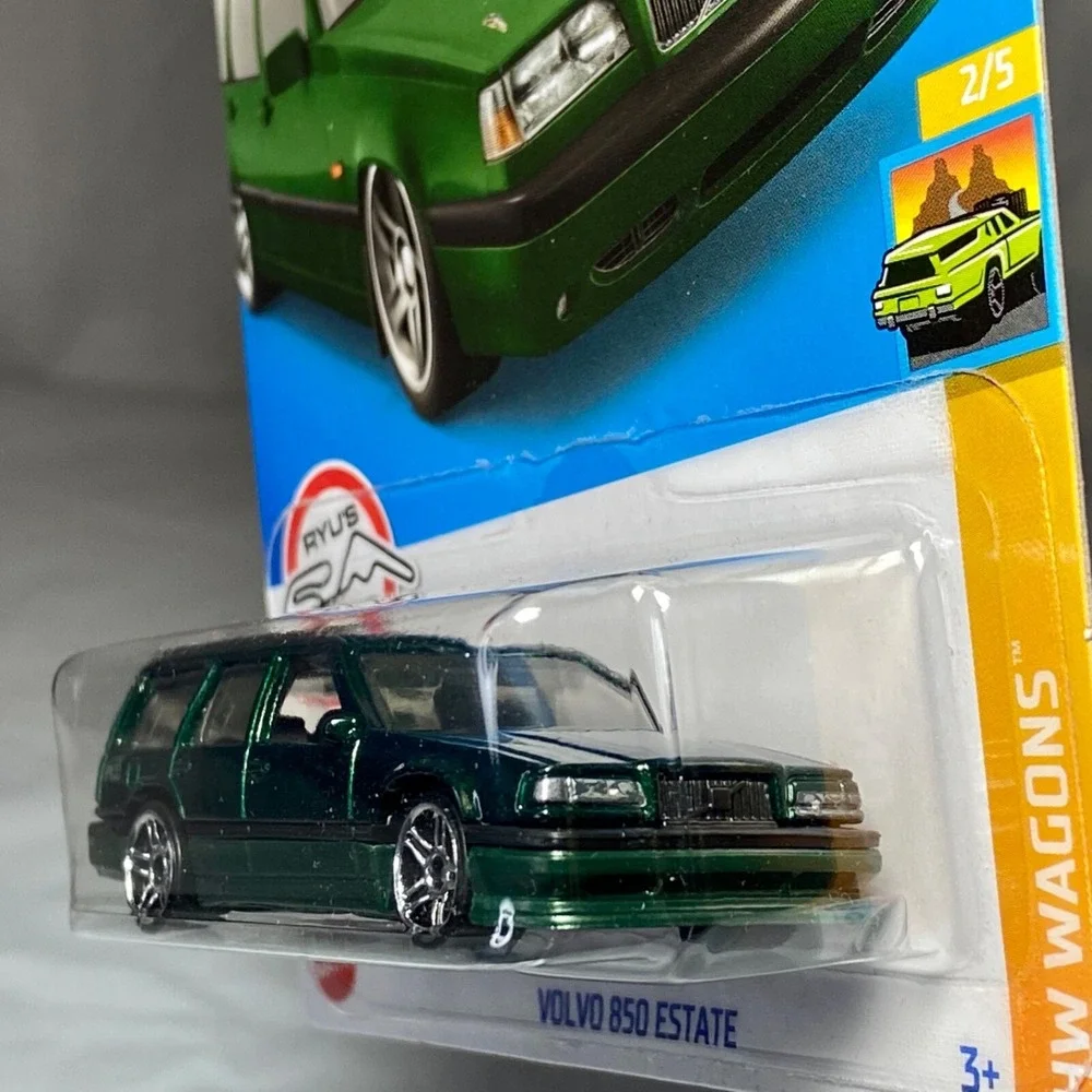 Hot Wheels Volvo 850 Estate 140/250 HW Wagons 2/5 Green 1:64 Die-cast‎ NIP 2022